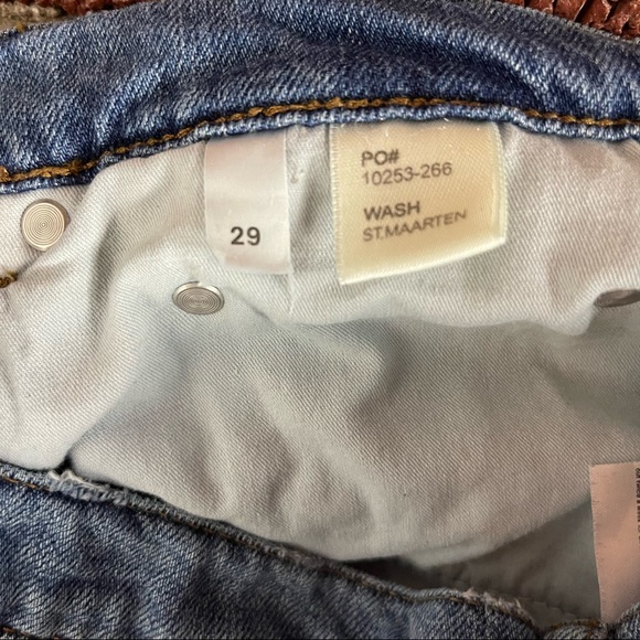 Reformation Jeans Denim Medium Wash Blue Vintage Baggy‎ High Rise Organic Cotton - Picture 7 of 8